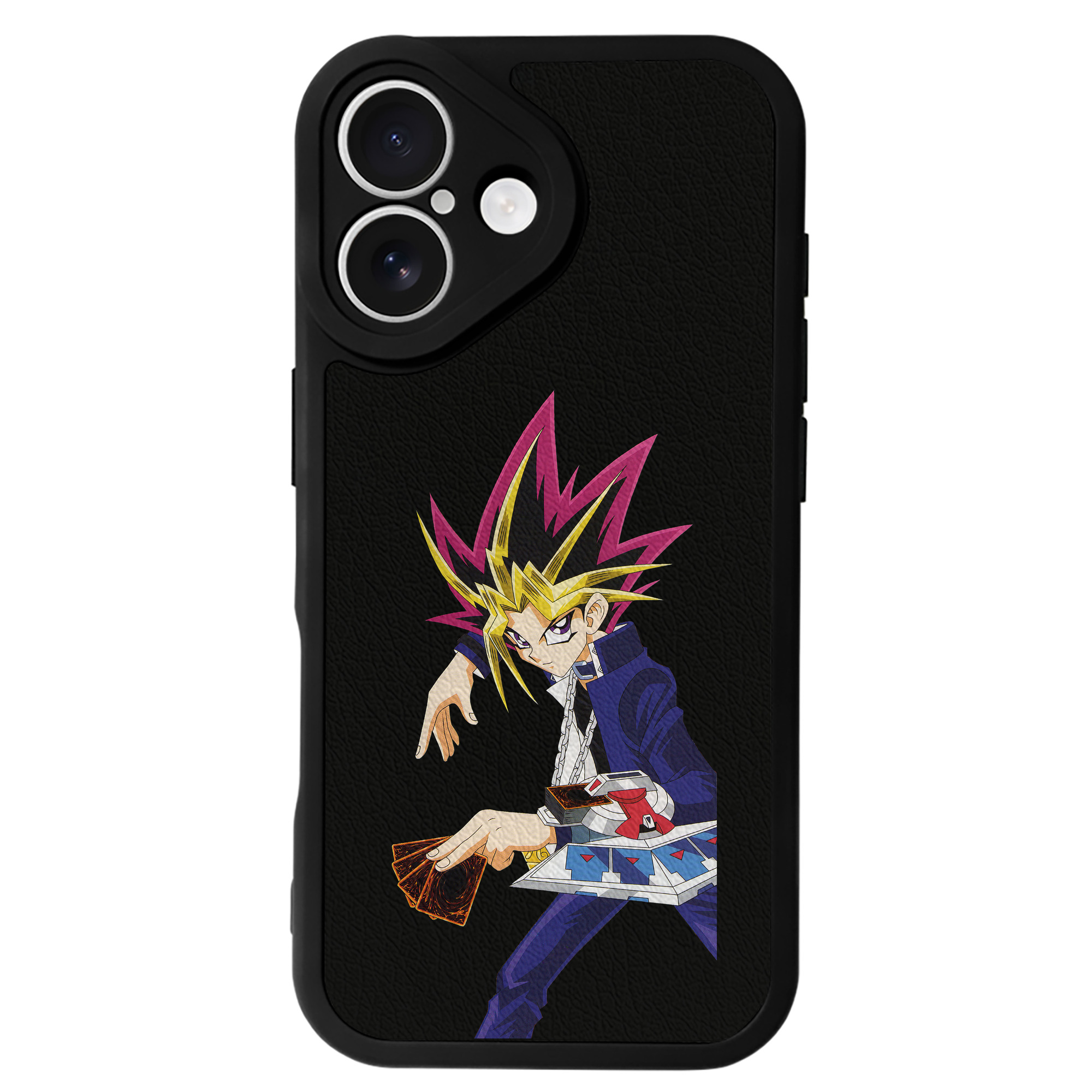 遊☆戯☆王 Yu-Gi-Oh! 【iPhone 16シリーズ対応】シリコンスマホケース（レザー調） 材質：シリコン